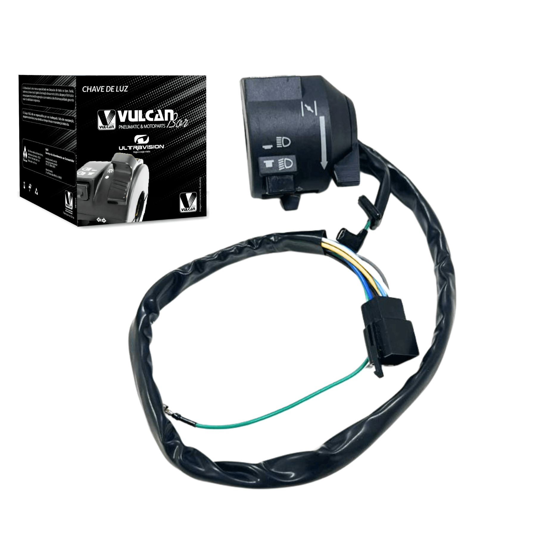 Chave de luz p/ moto honda cg 150 titan sport 04/08